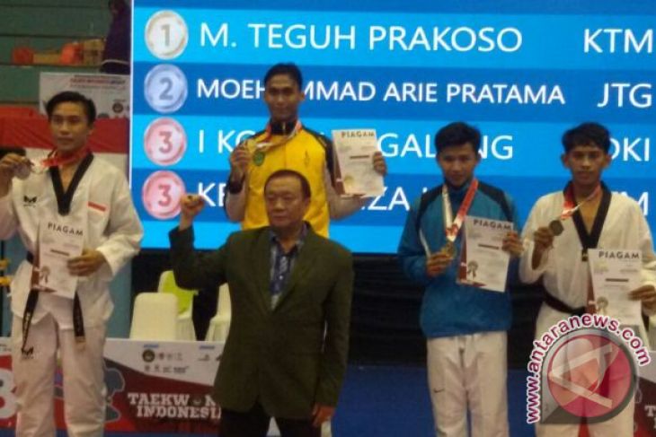 Taekwondoin Kaltim Teguh Prakoso Raih Emas Kyorugi