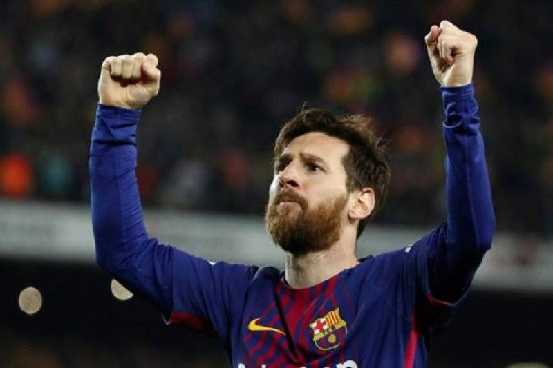 Lionel Messi cetak gol, Barcelona menang