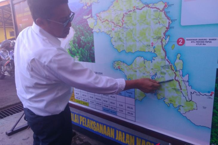 Pembangunan jalan trans Papua Barat 2019 fokus pengaspalan dan jembatan
