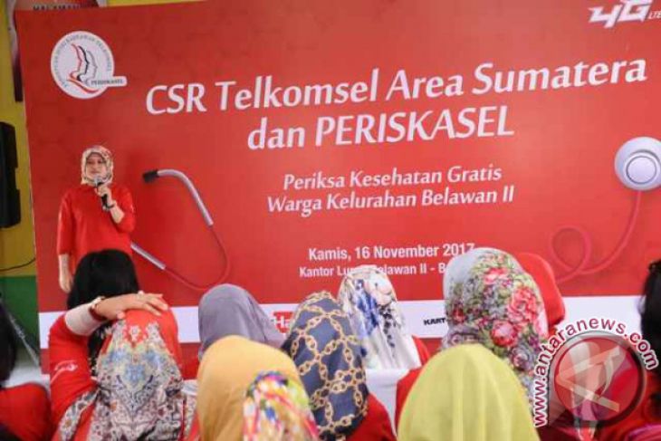 Telkomsel Gelar Pemeriksaan Kesehatan Gratis Warga Medan