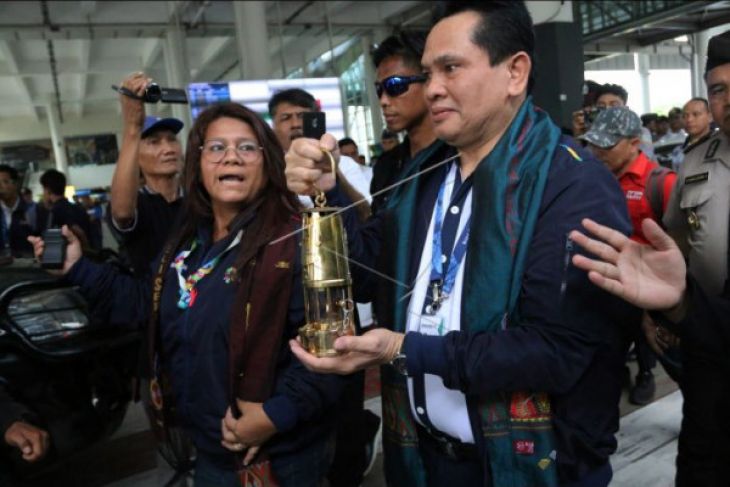 Polda sumut amankan kirab obor Asian Games