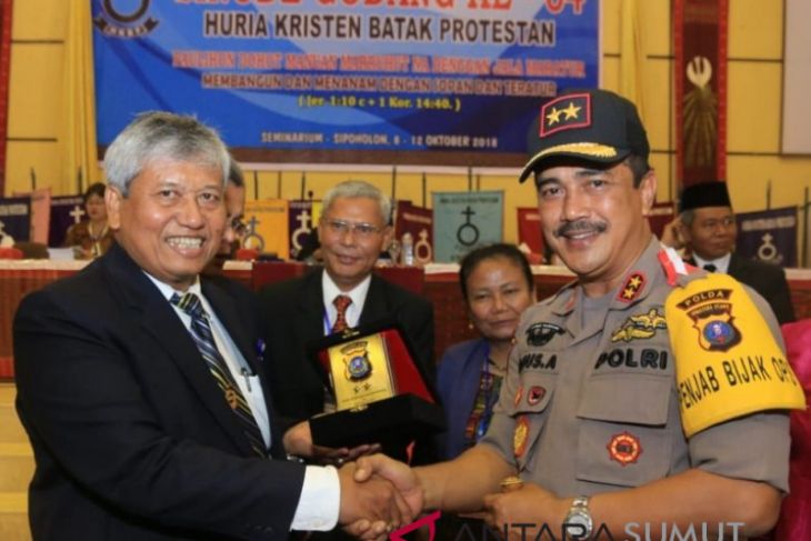 Kapolda ajak HKBP berperan jaga kondusifitas jelang Pilpres