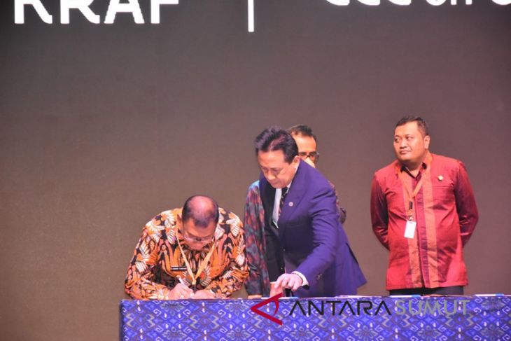 Pemkab Deliserdang bersama Bekraf teken MoU