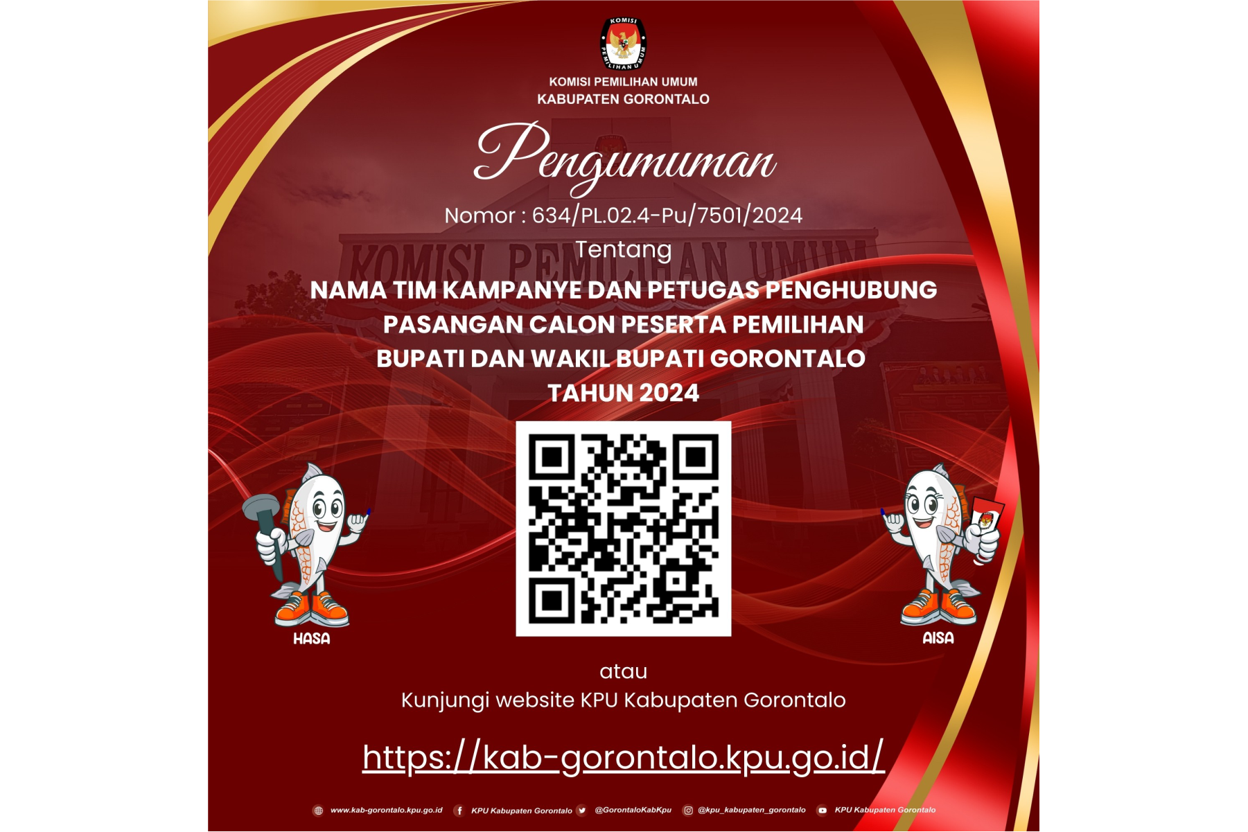PENGUMUMAN KPU KABUPATEN GORONTALO