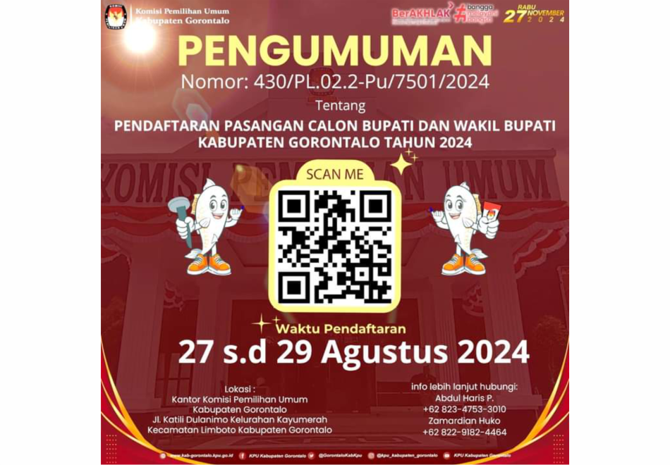 PENGUMUMAN KPU KABUPATEN GORONTALO