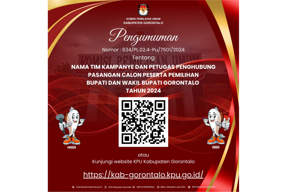 PENGUMUMAN KPU KABUPATEN GORONTALO