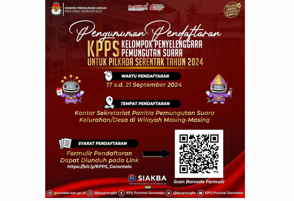 PENGUMUMAN KPU PROVINSI GORONTALO