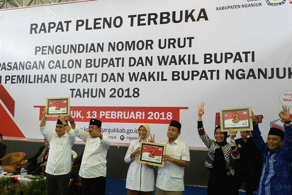 KPU Nganjuk Siapkan LIma Titik Pasangan APK
