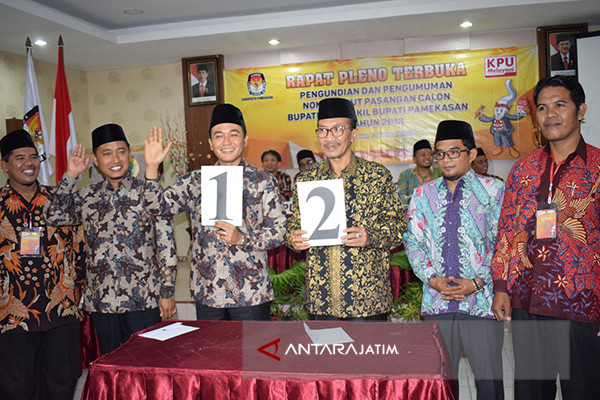 KPU Pamekasan Undi Nomor Urut Pasangan Calon