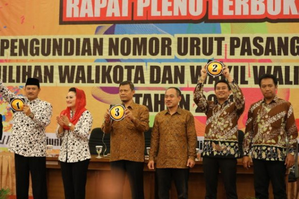 KPU Kota Madiun Tetapkan Nomor Urut Pasangan Calon