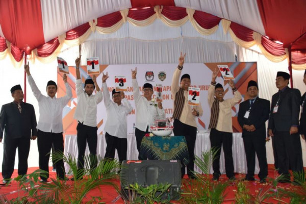 KPU Kabupaten Madiun Tetapkan Nomor Urut Paslon
