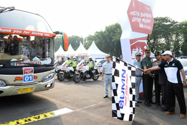 2.500 Pemudik Gratis Jasa Raharja Diberangatkan