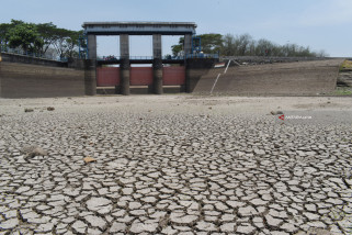Volume Air Waduk di Lamongan Mulai Menipis