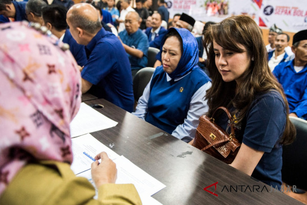 Olla Ramlan dampingi pendaftaran NasDem ke KPU Jabar