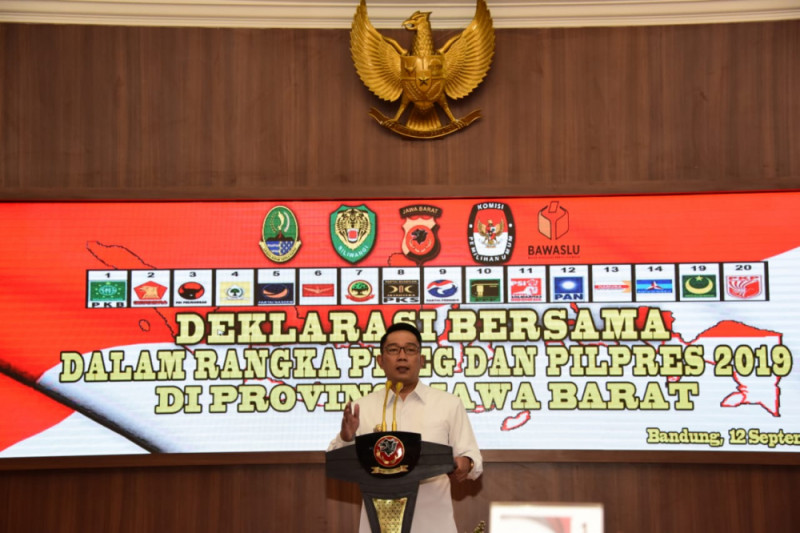 Gubernur Jabar: Kondusivitas kunci damai Pileg dan Pipres 2019