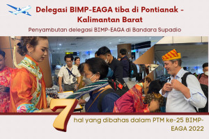 Penyambutan delegasi BIMP-EAGA di Bandara Supadio