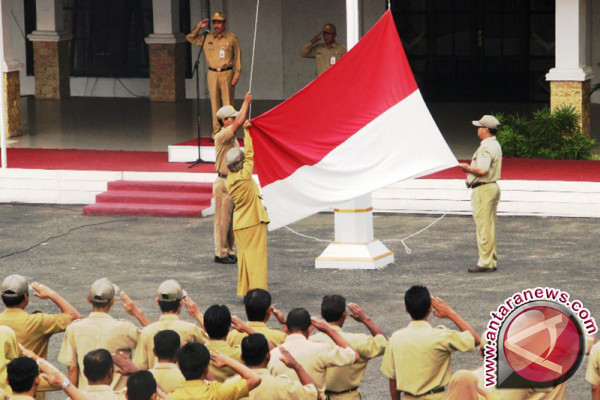 Pemkab Batola Gelar Upacara Bulanan