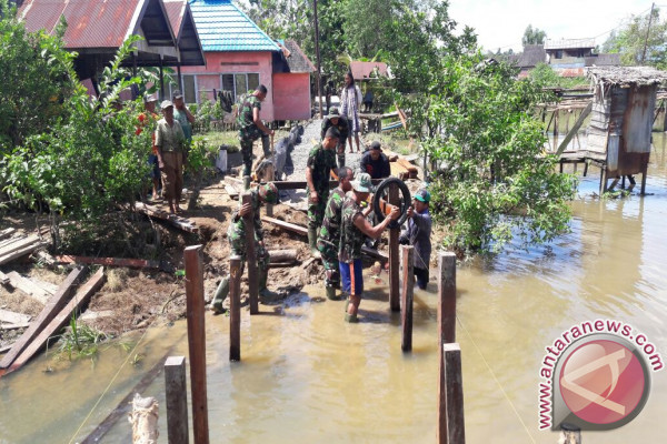 Pembangunan Jembatan Kecil TMMD Capai 71 Persen