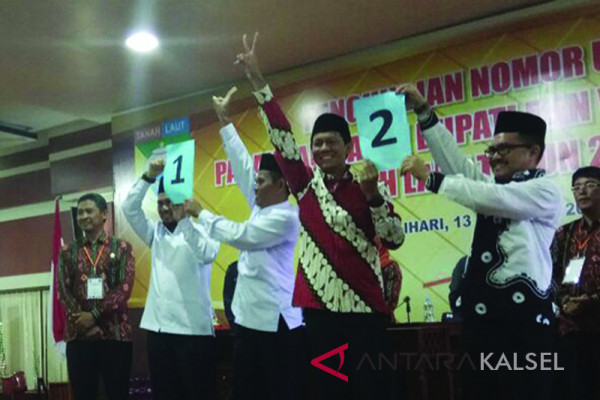 KPU Tala Tetapkan Nomor Urut Pasangan Calon