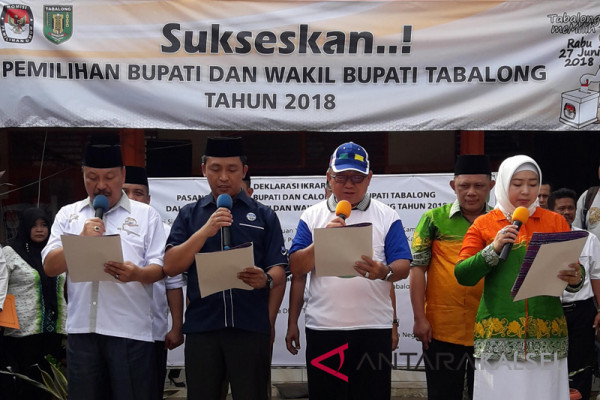 KPU Tabalong Gelar Pawai Damai Pilkada 2018