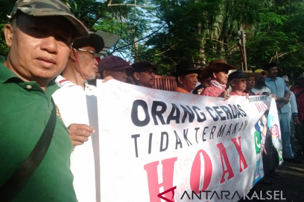 Elemen Masyarakat Kalsel Bersatu Deklarasi Anti Hoax