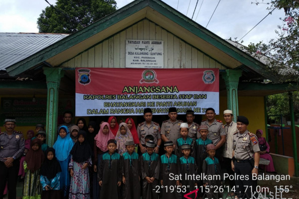 Kapolres Balangan anjangsana ke Panti Asuhan