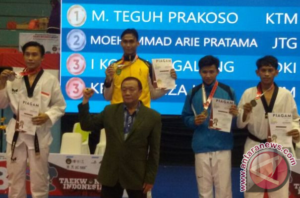 Taekwondoin Kaltim Teguh Prakoso Raih Emas Kyorugi