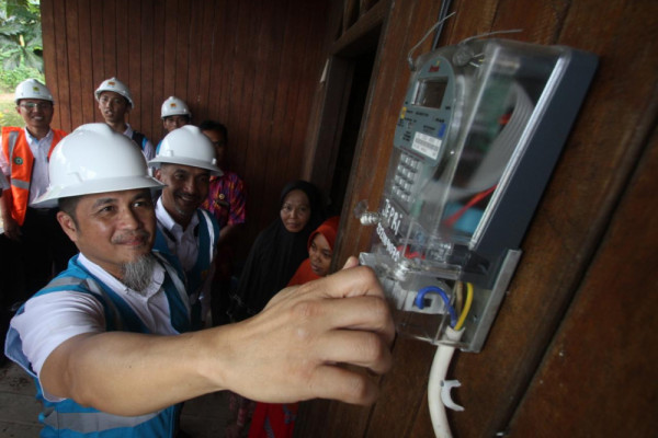 Listrik PLN sudah sampai Kampung Pilanjau Berau