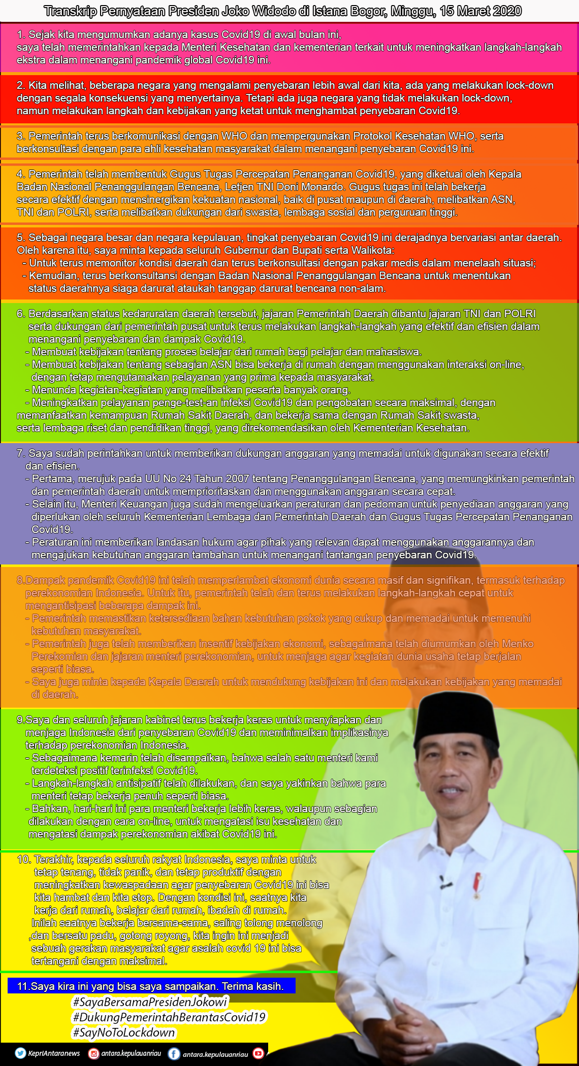 Infografik: Himbauan Presiden RI