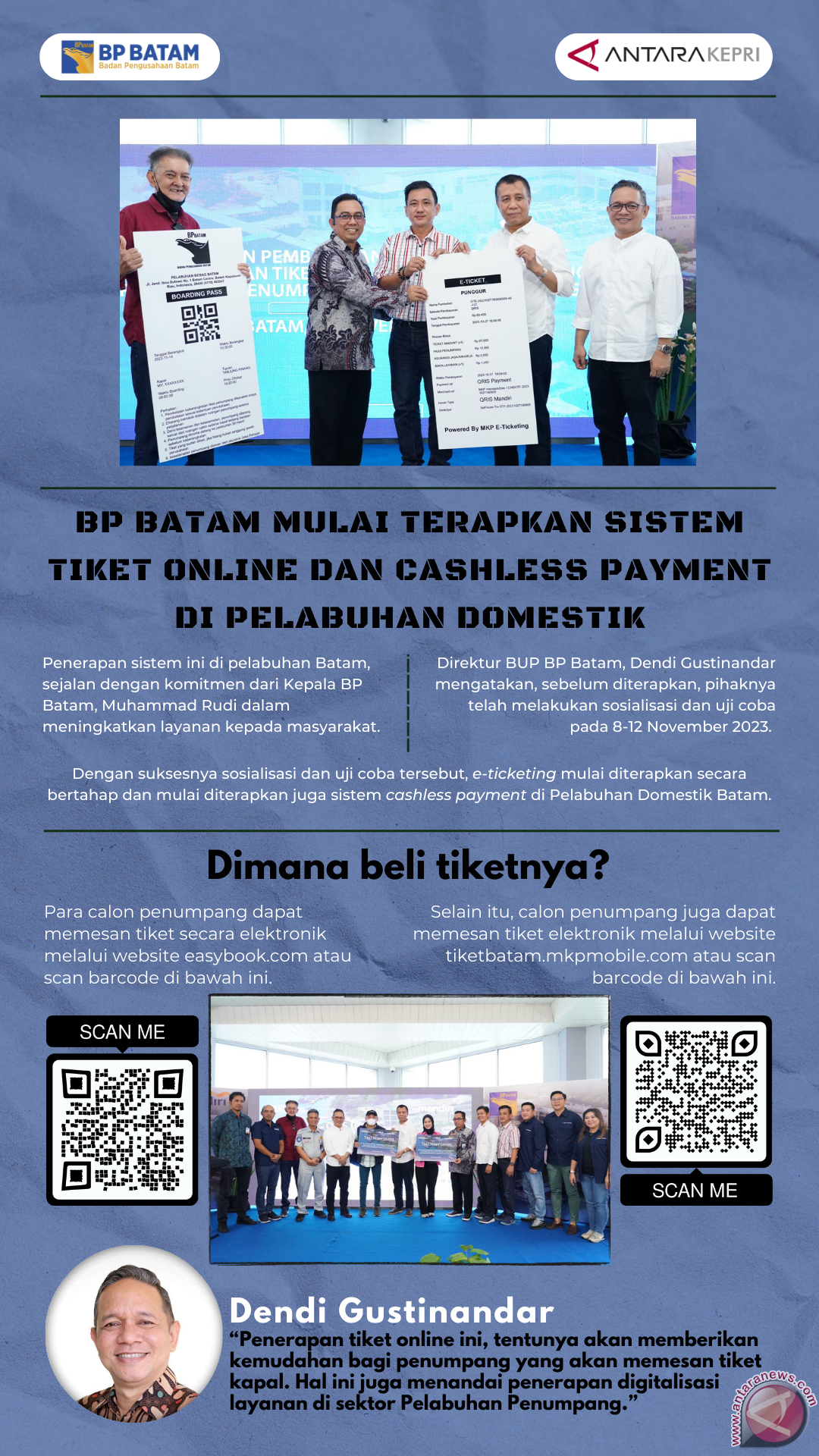 BP Batam Terapkan Tiket Online di Pelabuhan Domestik