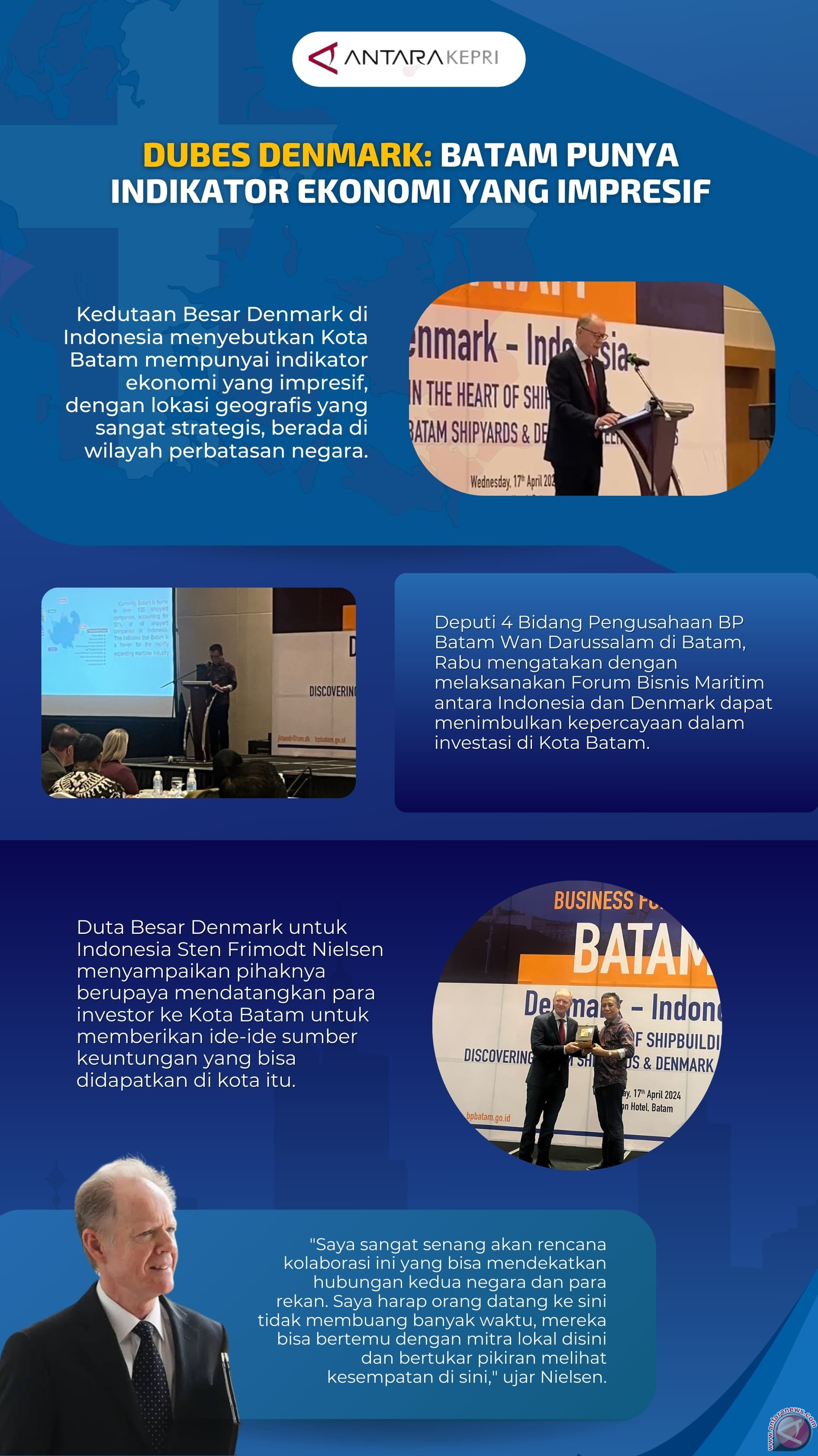 Dubes Denmark: Batam punya indikator ekonomi yang impresif