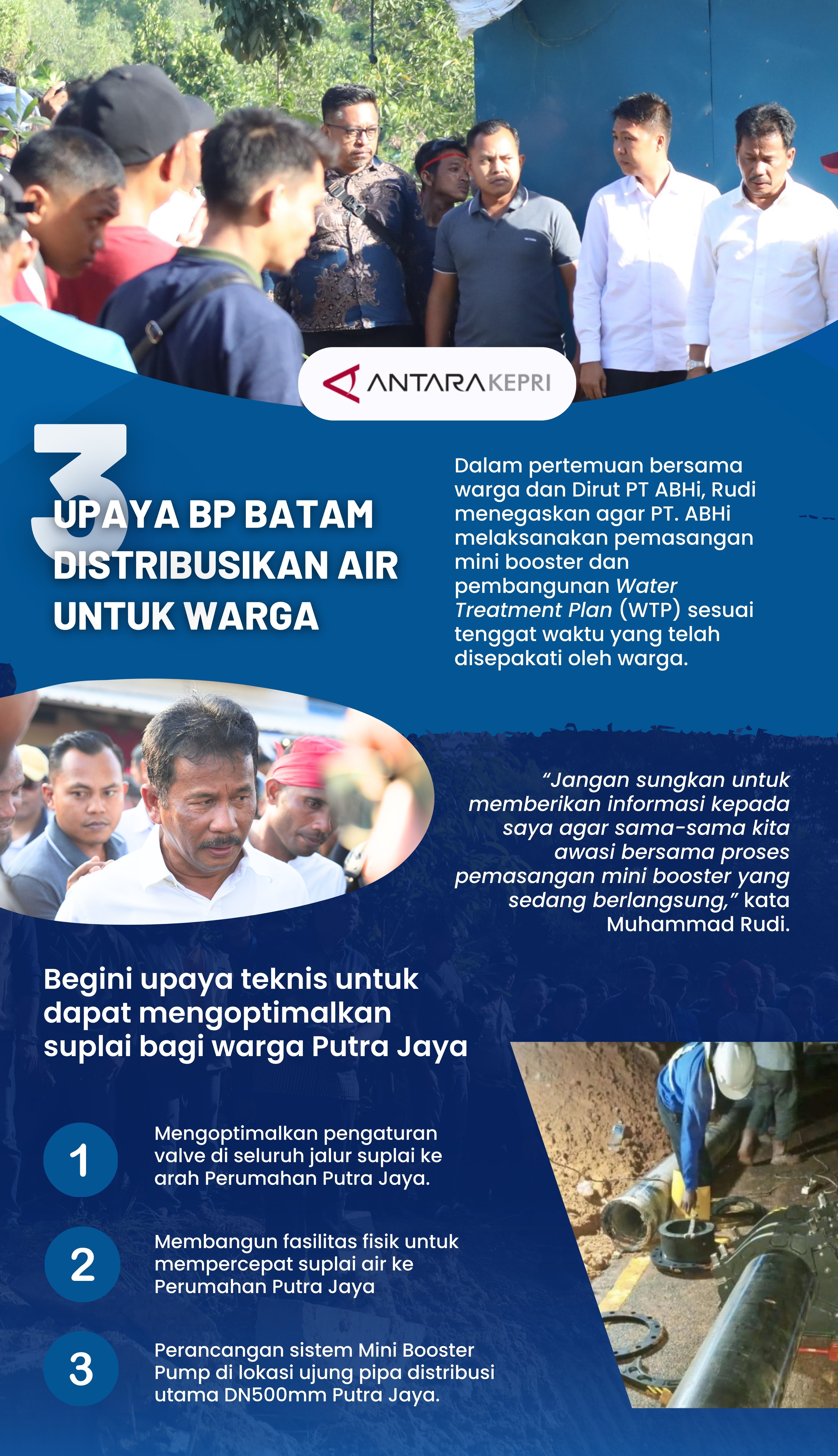 Begini upaya BP Batam untuk salurkan air