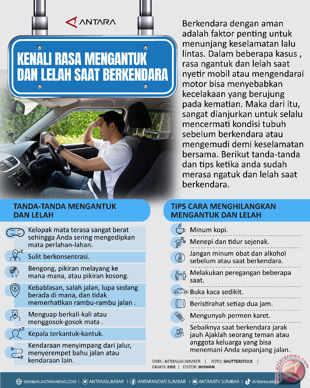 KENALI RASA MENGANTUK DAN LELAH SAAT BERKENDARA